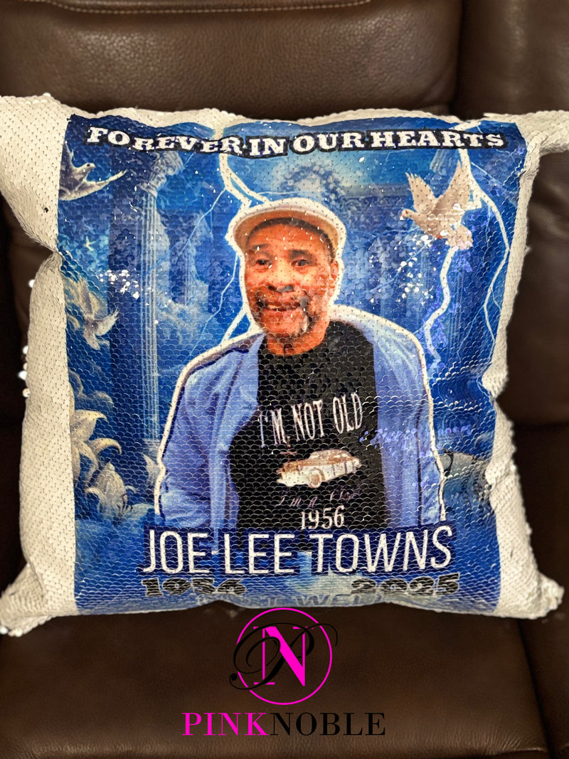 Custom Sequin Pillow